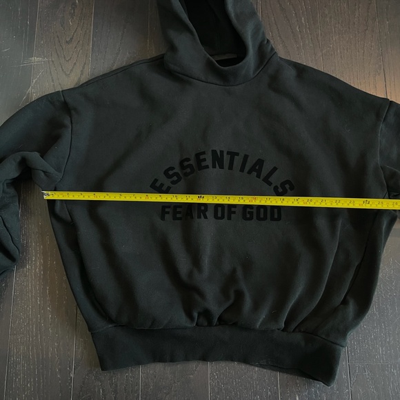 Essentials Fear Of God Unisex Sweatshirt Hoodie 3D Logo Black MEDIUM RN090233 - Picture 6 of 9